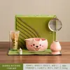 Conjunto de Caixa de Presente Fofa de Matcha Conjunto de Chá de Cerâmica Ferramentas Batedor de Chá Fabricante Atacadista Transfronteiriço Fornecimento TK Shopee Dropshipping