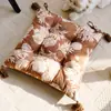 Almofada Simples e de Alta Qualidade para Cadeira, Almofada Grossa para Assento de Sala de Estar de Luxo Leve, Almofada para Cadeira com Estampa Vintage de Plantas e Flores
