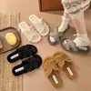 Pantuflas de Lunares Franceses Esponjosas para Mujer, Para Usar al Aire Libre, Nuevas Chanclas Planas Estilo Hada Otoño/Invierno 2026, Pantuflas de Algodón para Mujeres Embarazadas