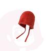 Gorro de lana suave y encerado, bonito y apilable, para mujer, con protección para las orejas, integrado, con red cálida y encaje, ideal para celebridades.