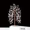 Árbol de Piedra Triturada de Cristal Natural Base de Rodaja de Ágata Árbol del Dinero Creativo Hecho a Mano Adorno Transfronterizo de Cristal del Árbol de la Vida