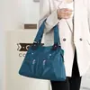 Ligero 2023 Nuevo Estilo Bolso Tote de Trabajo de Alta Gama para Mujer, Bolso de Hombro de Lona de Gran Capacidad para Viajes, Bolso Grande de Moda