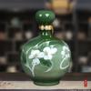 Botella de Vino Vacía Cerámica Jingdezhen 3kg Libras Crisantemo Tapa Alta Tarro para Licor Olla para Vino Sellada para el Hogar Tarro para Vino
