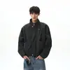 Nova coleção de primavera e outono: jaqueta bomber masculina com gola alta, design de workwear estilo celeiro, peça de outer wear estilosa com toque de alta qualidade