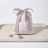 Bolsa de Cordón de Felpa de Terciopelo con Lazo de Moda y Sencilla Bolsa para Empaquetar Joyería Bolsa de Almacenamiento de Joyería