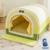 Perrera tridimensional para perro de otoño e invierno, casa curva, perrera pequeña, mediana y grande, de madera de oso, nido cálido para gato y perro, nido para mascota