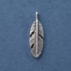 Colgante de Hoja de Producto Nuevo Transfronterizo Aleación Accesorios de Joyería DIY Plata Tibetana Colgante para Pulsera Joyería Vintage