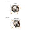Adesivos de parede de lobo branco animal de simulação decorativos para sala de estar, varanda, quarto, removíveis, PVC, autoadesivos, pintura, entrega em 24-48 horas