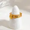 Anillo Wanxing Europeo y Americano de Acero Inoxidable con Carcasa Anillo Serie Marina de Sentido Avanzado Joyería de Mano de Acero de Titanio Anillos Transfronterizos