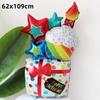 Globo de Papel de Aluminio de Pastel de Cumpleaños Grande y Colorido Accesorios para Fotos ins Decoración de Escena de Diseño de Fiesta para Bebés y Niños
