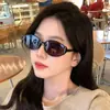 Óculos Pequenos Marrons Óculos de Sol Retrô Óculos de Sol UV400 Anti-UV para Mulheres 2025 Novo Estilo Jiang Shuying Óculos para Homens