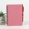 Caderno em Espiral Colorido de PP Moldado Transfronteiriço em Estoque A6 Caderno Simples para Estudante Caderno Personalizado em Pequena Quantidade