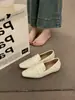 Sapatos Versáteis para o Dia a Dia com Salto Escondido, Mocassins de Boca Profunda para Mulheres, Novos Sapatos Pretos de Couro Estilo Britânico Retrô Primavera 2026