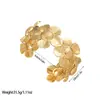 Pulsera de Acero de Titanio Dorado Estilo Ins Europeo y Americano, Moda Exagerada, Sensación de Gama Alta de Nicho, Joyería Personalizada de Acero Inoxidable