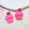 Zapatos de pegamento suave de PVC accesorios para agujeros dibujos animados lindos helado helado horquilla DIY caja de almacenamiento material para vaso de agua al por mayor