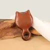 Pente com Almofada de Ar Tisu Wood Kitten Ring Gato Fofo Pente com Almofada de Ar Massageia Pontos de Acupuntura Cabelo Longo e Curto Portátil Madeira Sólida Sem Tinta