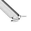 Componentes para colgar en seco de paneles de pared piezas crudas en la pared perfiles de aluminio piezas colgantes esquineros quilla de aleación de aluminio tubo cuadrado de aluminio para muro cortina componentes colgantes