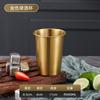 Copo de água estilo coreano aço inoxidável 304 camada única copo de cerveja copo para bebida fria copo de enxágue bucal copo para bebida congelada copo de suco copo de chá para restaurante