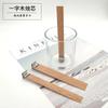 Uma palavra núcleo de vela de madeira maciça feito à mão DIY vela de aromaterapia núcleo de mogno natural peça única peça dupla cera de soja disponível