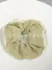 Elástico de Cabelo Scrunchie Listrado com Renda Estilo Coreano para Mulheres, Acessório de Cabelo Suave e Elegante, Elástico de Cabelo Scrunchie Estilo Coreano