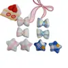 Laço Xadrez Estrela de Cinco Pontas Acessórios DIY Acessórios Estereoscópicos Preenchidos com Algodão Acessórios para Roupas Atacado Decoração para Capa de Celular