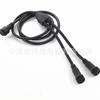 Cabo de conexão à prova d'água macho e fêmea de 4 núcleos LED M16, conector de sinal à prova d'água 4p, conector externo à prova de chuva, 1 para 2 conectores