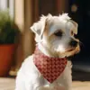 Nueva Bandana para Mascota, Toalla Babero para Perro, Bufanda a Cuadros de Algodón de Doble Capa para Mascota, Logo Personalizado