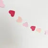 Día de San Valentín Corazón de Amor Forma de Corazón Cortina de Flores Desplegables Decoración Colgante de Globos Decoración de Habitación de Boda Fiesta Festiva Corazón Rojo Flor de Corazón