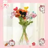 Flor de lana artificial terminada flor individual decoración del hogar animal de dibujos animados muñeca creativa tejido a mano ganchillo a mano ramo