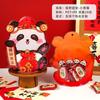 Sacola de embalagem de ano novo direto da fábrica, saco de presente de panda de desenho animado, saco de doces secos de floco de neve, saco com zíper