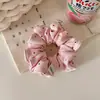 Goma de pelo plisada de lunares estilo coreano para mujer, suave con el cabello, accesorio para el cabello simple y versátil, banda elástica para el pelo