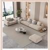 Sofá italiano moderno y sencillo Horizon para apartamentos pequeños, villas, grandes, planos, con filas rectas, de tela de lino y algodón.
