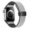 Adecuado para Apple Watch Correa de silicona de cuero genuino Apple Watch Correa de muñeca magnética de 49/45/44 mm para hombres y mujeres