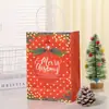 Nochebuena Navidad Empaque de Navidad En stock Nuevo Producto Caja de Regalo Navideña de Mano Muñeco de Nieve Reno Papel Kraft Bolso de Mano Navideño