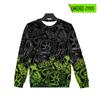 Suéter de manga larga con estampado digital 3D de calavera oscura transfronteriza europea y americana, para uso interior y exterior, con cuello redondo y personalización