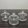 Pote de Doces de Vidro Cristalino Espesso Caixa de Armazenamento de Joias Cotonete de Maquiagem Copo de Vela de Aromaterapia Doméstica com Tampa
