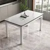 Mesa de Jantar e Conjunto de Cadeiras de Vidro Temperado Modernos Pequeno Apartamento Mesa de Jantar para Casa Restaurante de Serviço Rápido Quarto de Aluguel Mesa de Restaurante
