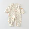 Body de Manga Larga para Bebé Niña Dulce Estilo Primavera/Otoño Estilo Lindo Algodón de Terciopelo Suave Ropa de Exterior Todas las Estaciones Mono