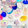 4*6mm Forma de Huevo de Paloma Denier Planas Fondo Plano Oval Forma Especial Joyería para Uñas Diamante Popular Super Brillante Accesorios para Uñas Usables Venta al por Mayor