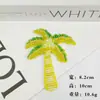 Patches de tecido feitos à mão com miçangas, com intrincados designs de coqueiro e pônei, acessórios para bolsas, decorações para chapéus, vendas diretas da fábrica, envio rápido