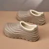 Pantuflas de Algodón para Mujer Otoño Invierno 2026 Nuevas Suela Gruesa para Interiores Hogar Antideslizantes Impermeables Con Felpa Cálidas Resistentes al Desgaste Pantuflas de Algodón para Mujer