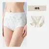 Calzoncillos tipo bóxer de algodón puro para mujer 10A Entrepierna antibacteriana Cintura media-alta Ropa interior para adolescente Cubre glúteos Bloqueo de color Bóxers para mujer