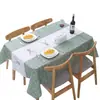 Mantel Impermeable y a Prueba de Aceite, Peva Sin Lavado, Lujo Ligero, Gama Alta, Cuadrado, Mantel Simple de Dibujos Animados para Picnic, Mantel para Mesa de Dormitorio de Estudiante