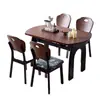 Mesa de jantar em madeira maciça, mesa de jantar extensível estilo francês vintage 1.2/1.3 e conjunto de cadeiras, mesa dobrável de freixo para apartamento pequeno