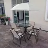 Silla de Playa Plegable de Tubo de Acero con Resorte Silla de Picnic para Acampar al Aire Libre Silla de Pesca de Ocio Silla Luna con Reposabrazos para Bocetos Artísticos