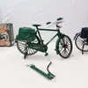 Juguete Modelo de Bicicleta Retro de los 80, Adorno de Escritorio, Figura Ensamblada
