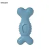 Novo Brinquedo para Pet Formato de Osso Resistente à Mordida Limpeza de Dentes Molares e Mastigação Brinquedo de Auto-Prazer Conjunto de Brinquedos para Cachorro Tpr