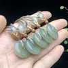 Hebilla de Seguridad de Jade Hetian Natural Colgante de Jade Real Colgante de Jade Auténtico para Hombres y Mujeres Colgante de Jade Verde y Blanco Venta al por Mayor
