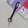 Cordão de celular fofo de desenho animado, corda curta de nylon com pingente resistente a quedas, enfeites de corrente de celular, corda de mão ajustável