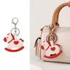 Llavero de Caballo Mecedora Dulce Retro de Cuero Colgante Exquisito Lindo Decoración para Bolso Regalo para Estudiante Regalo de Fiesta